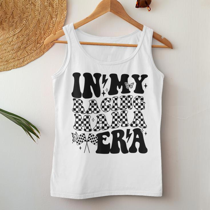 In My Racing Mama Era Race Mom Checkered Mama Of Racer Women Tank Top Unique Gifts