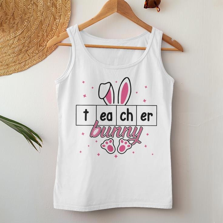 Reading Teacher Bunny Happy Easter Day Women Tank Top Unique Gifts