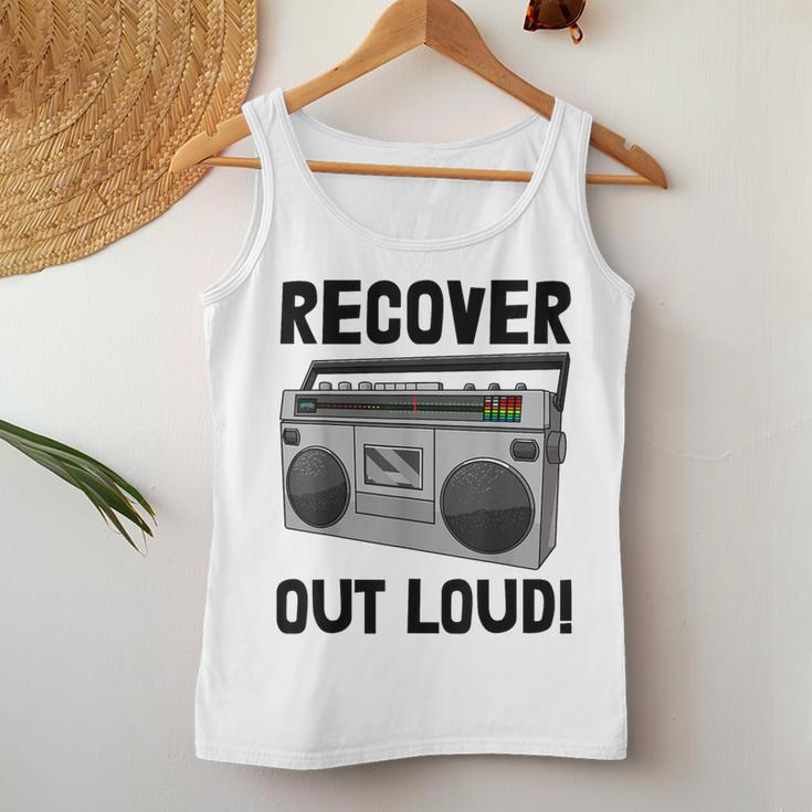 Recover Out Loud Vintage Style Tape Recorder Women Tank Top Unique Gifts