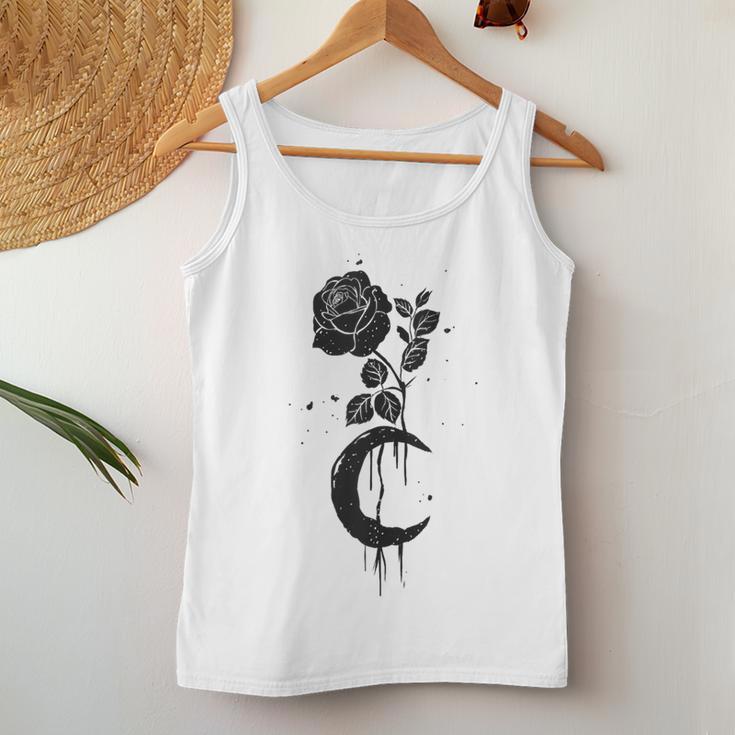 Rose Black Flower Roses Women Tank Top Unique Gifts