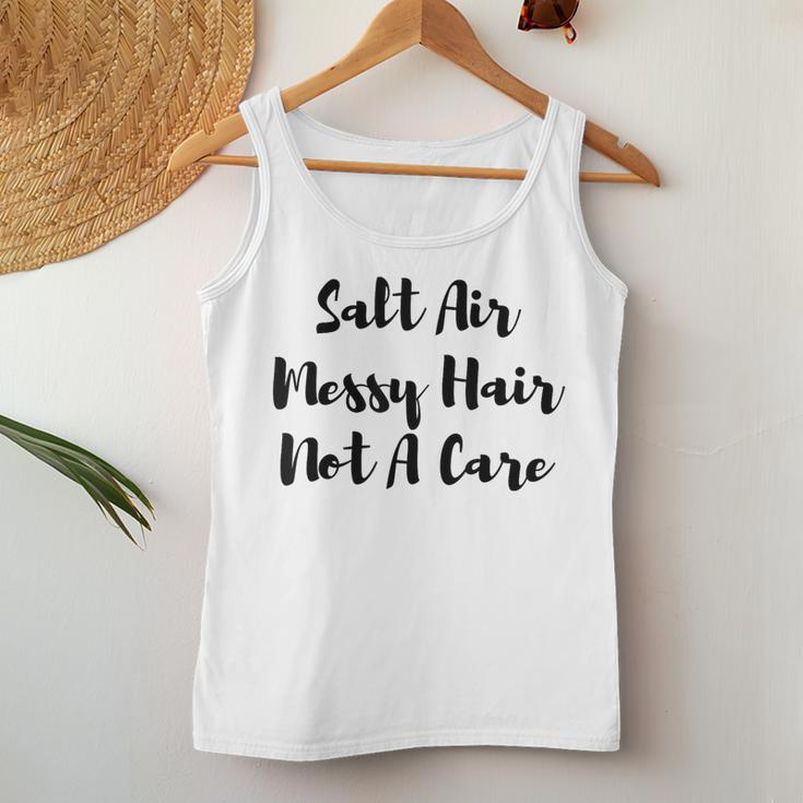Salt Air Messy Hair Not A Care Women's Beach T-Shitt Women Tank Top Unique Gifts