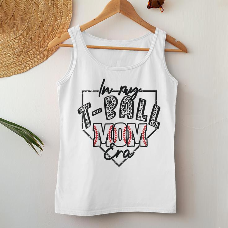 In My T-Ball Mom Era T-Ball Ball Mama Mother Leopard Print Women Tank Top Unique Gifts
