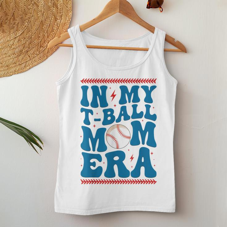 In My T-Ball Mom Era Baseball Mom Groovy Mother's Day Women Tank Top Funny Gifts