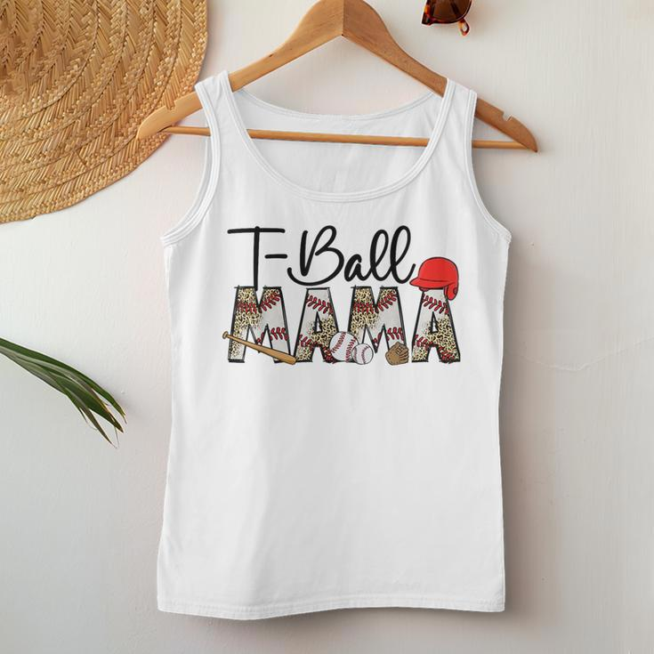 T Ball Mom Leopard Mother's Day Mama Ball Sport Player Women Tank Top Unique Gifts