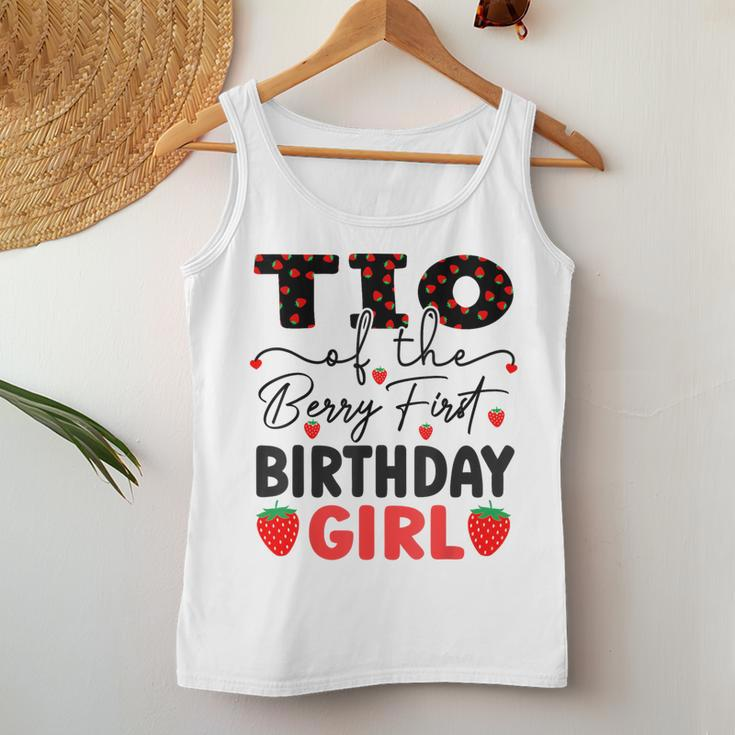 Tio Of The Berry First Birthday Girl Sweet Strawberry Bday Women Tank Top Unique Gifts