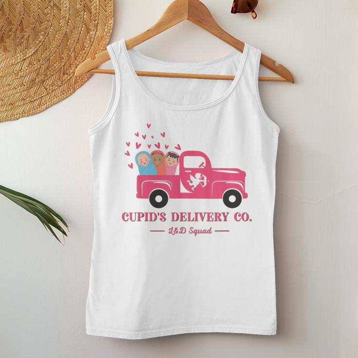 Valentine Labor And Delivery Nurse Squad Cupid's Delivery Co Women Tank Top Funny Gifts
