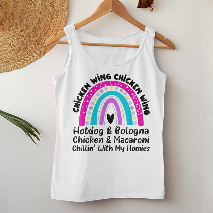 Viral Chicken Wing Chicken Wing Hot Dog Bologna Song Lyric Women Tank Top Unique Gifts
