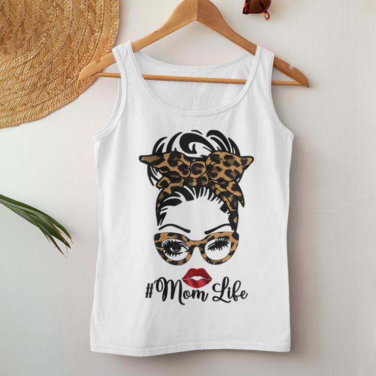 Women's Momlife Dutt Mama Tank Top Frauen Lustige Geschenke