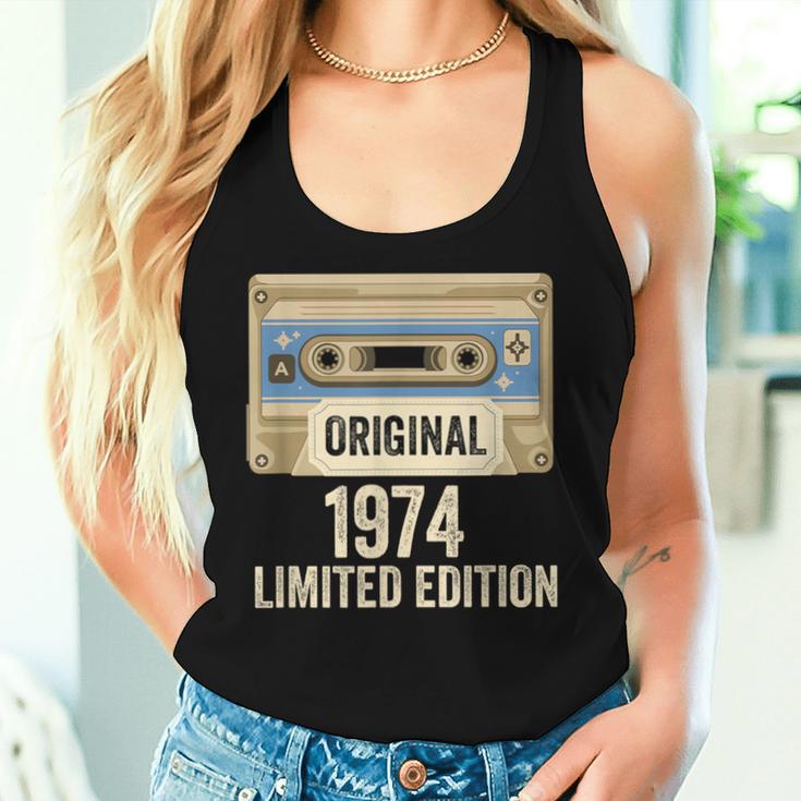 1974Intage Birthday Cassetteintage Dad Mum Tank Top Frauen Geschenke für Sie