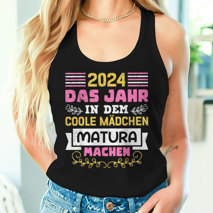 2024 Das Jahr In Dem Coole Mädchen Matura Machen Maturantin Tank Top Frauen Geschenke für Sie