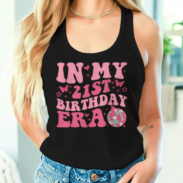 In My 21St Birthday Era Girl Boy 21 Years Old Birthday 21St Women Tank Top Gifts for Her