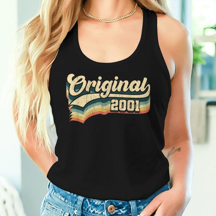 23Rd Birthday Original Vintage Born In 2001 Women Tank Top Gifts for Her