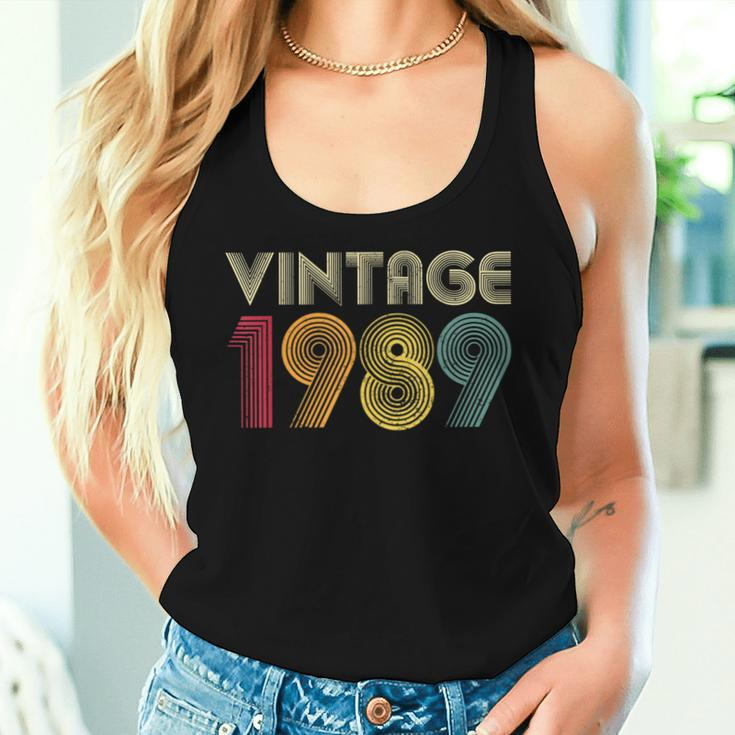 31Th Birthday Vintage 1989 Retro Mom Dad Women Tank Top Gifts for Her