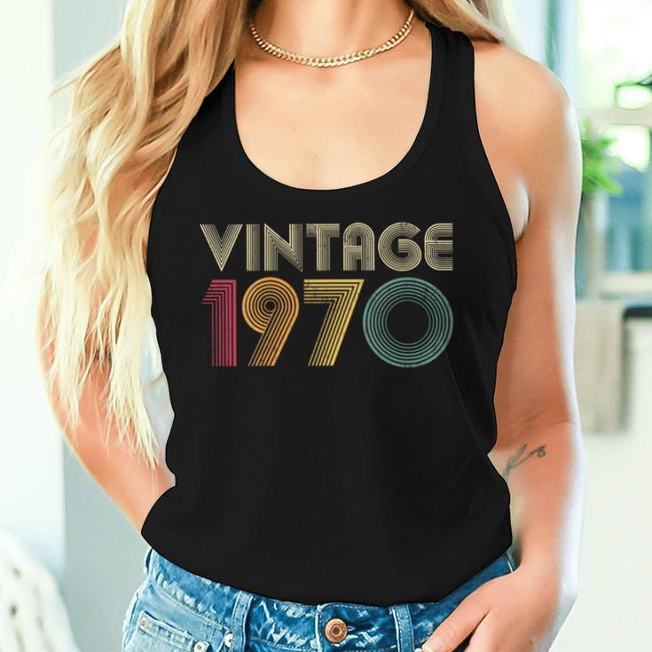 54Th Birthday Vintage 1970 Classic Mom Dad Women Tank Top Gifts for Her