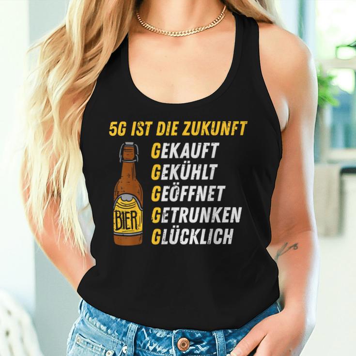 5G Ist Die Zukunft Beer Saying Women's Tank Top Frauen Geschenke für Sie