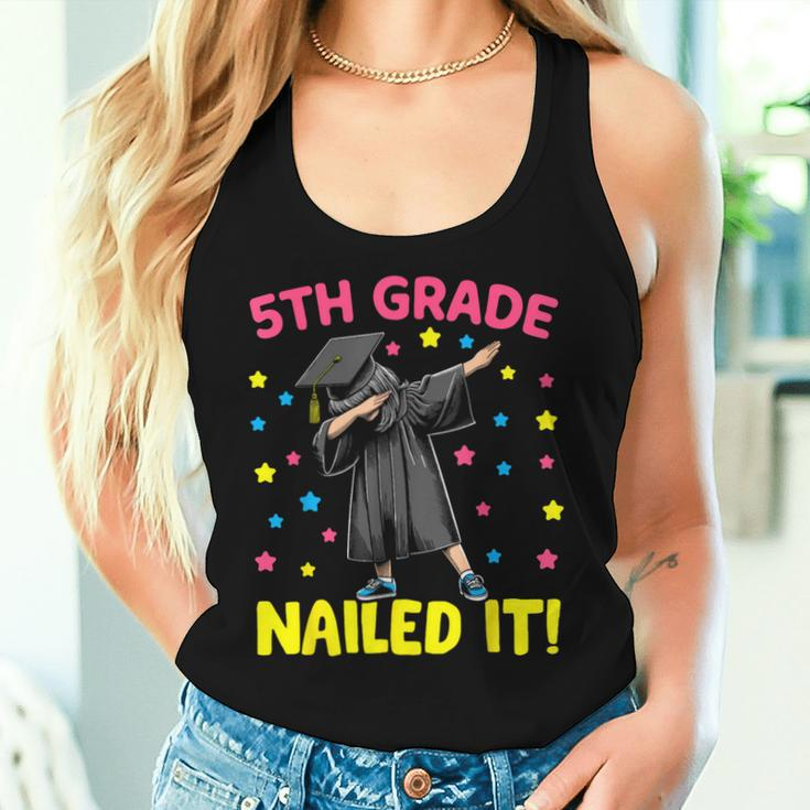5Th Grade Nailed It Dabbing Girl 5Th Grade Graduation Women Tank Top Gifts for Her