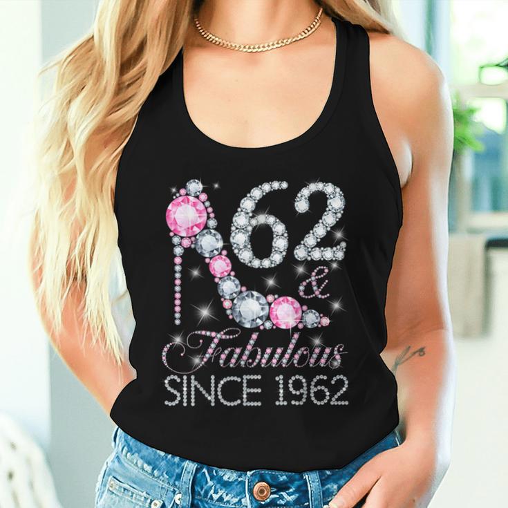 62 And Fabulous Since 1962 Happy 62Nd Birthday Girl Lady Women Tank Top Gifts for Her