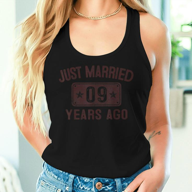 9Th Wedding Anniversary Husband Wife Just Married 9 Years Women Tank Top Gifts for Her