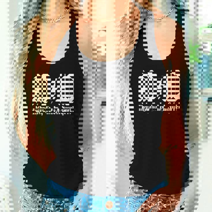 AdHd Saying Sarcastic Music Humor Band Cute Women Tank Top Gifts for Her