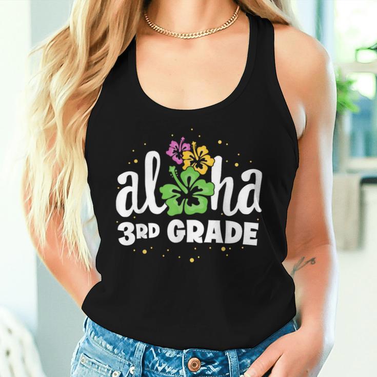 Aloha 3Rd Grade Third Teacher First Day Back To School Women Tank Top Gifts for Her