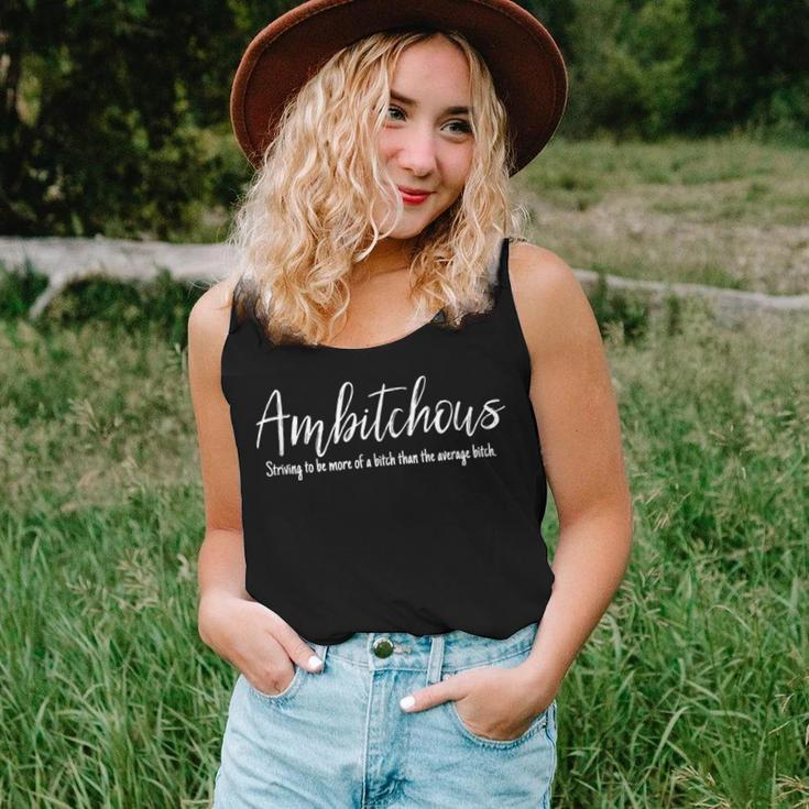 Ambitchous Sarcastic Offensive Bitch Adult Humor Women Tank Top Gifts for Her