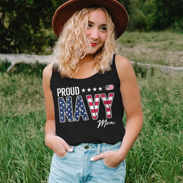 American Flag Proud Navy Mom Women Tank Top Gifts for Her