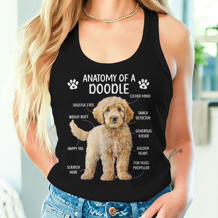 Anatomy Of A Doodle Dog Doodle Owner Goldendoodle Mom Women Tank Top Gifts for Her