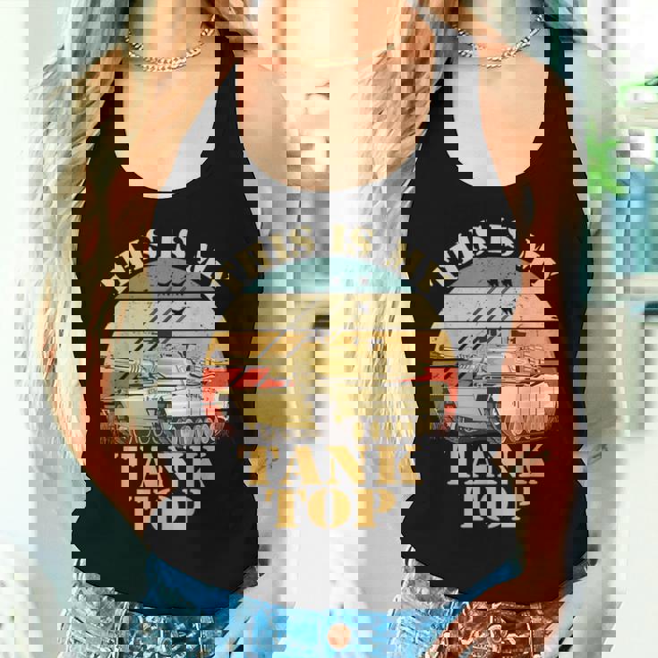 Army Tank The Sarcastic Military Pun This My Tank Women Tank Top Gifts for Her