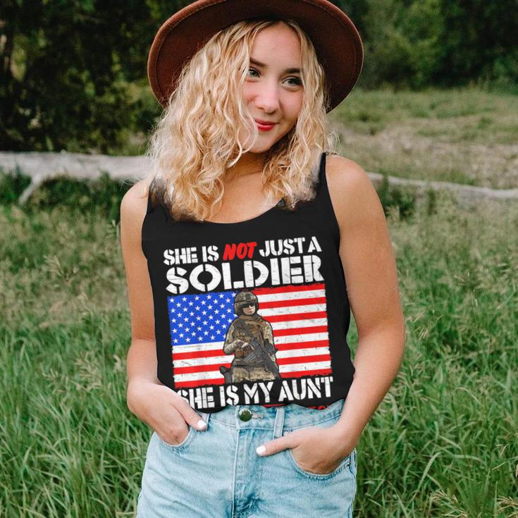 My Aunt Is A Soldier Hero Proud Army Niece Military Family Women Tank Top Gifts for Her