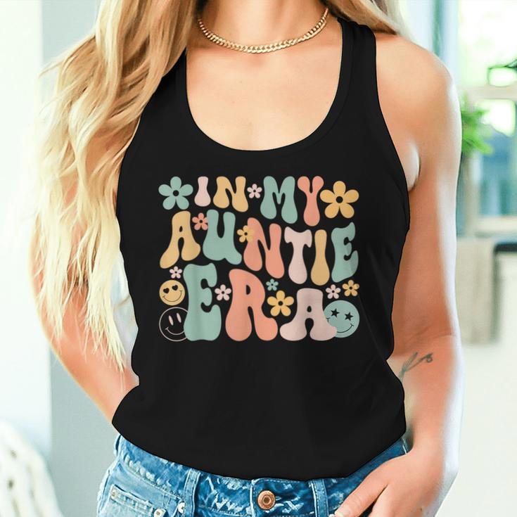 In My Auntie Era Retro Groovy Aunt Life Happy Mother's Day Women Tank Top Gifts for Her