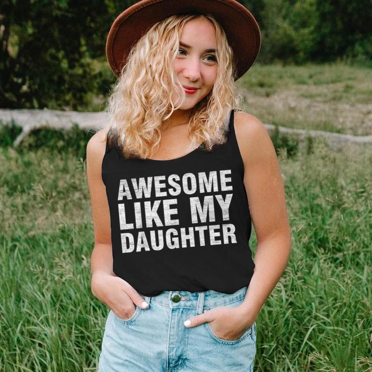 Awesome Like My Daughter Chrismtas Fathers Day Dad Women Tank Top Gifts for Her