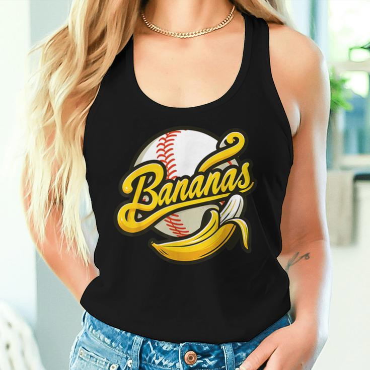 Banana Baseball Lover Cool Game For Kawaii Women Tank Top Gifts for Her