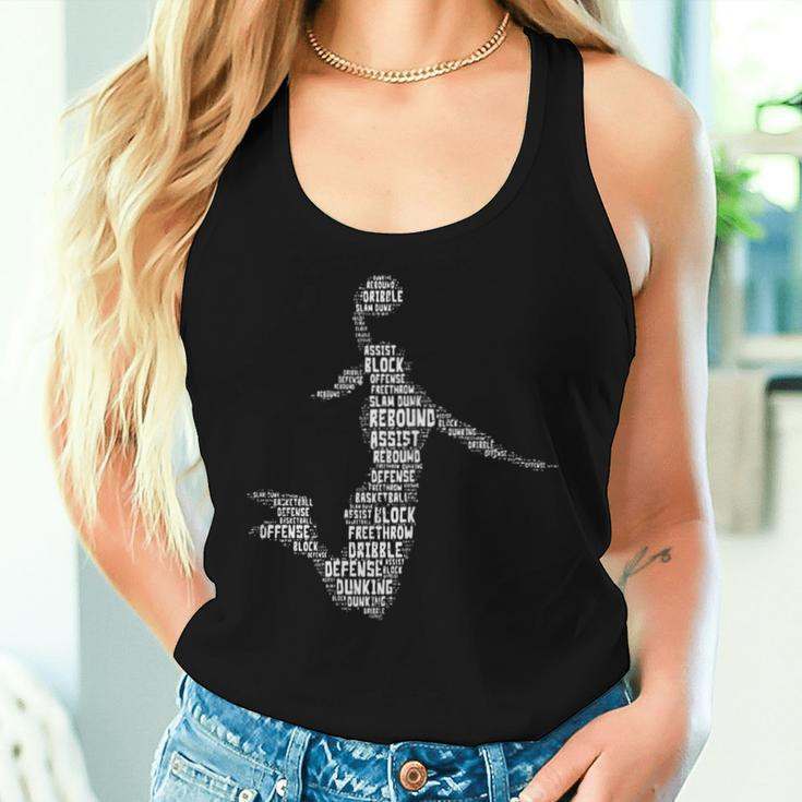 Basketball Girl Dunk Words Player Girls Kid N Youth Women Tank Top Gifts for Her
