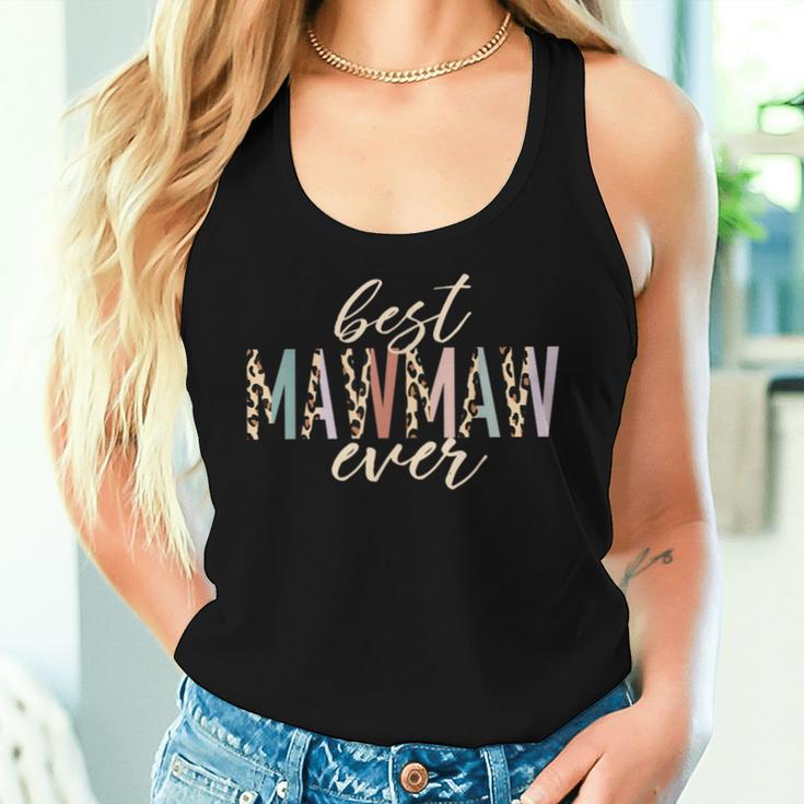 Best Mawmaw Ever Leopard Print Mother's Day Women Tank Top Gifts for Her