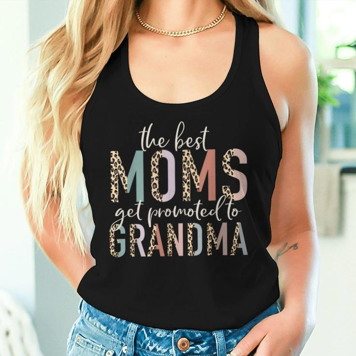 The Best Moms Get Promoted To Grandma Mother's Day Women Tank Top Gifts for Her
