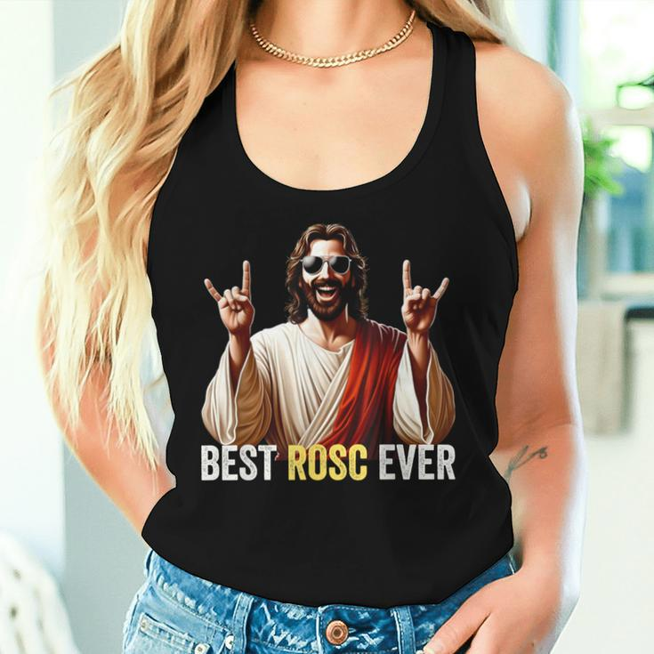 Best Rosc Ever Easter Nurse Doctor Surgeon Jesus Rock On Women Tank Top Gifts for Her