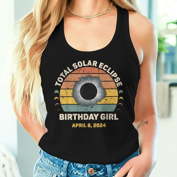Birthday Girl Vintage Totality Spring Solar Eclipse Women Tank Top Gifts for Her