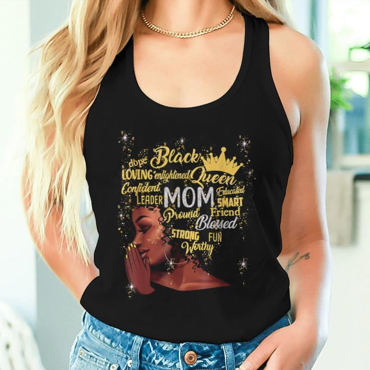 Black Afro Blessed Mom Christian African Mother's Day Women Tank Top Gifts for Her