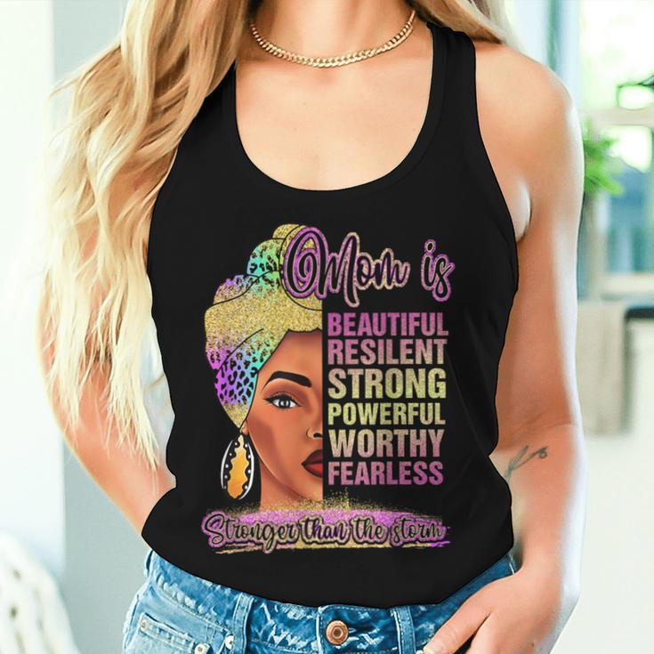 Black Mom Queen Melanin Afro African Mama Women Tank Top Gifts for Her