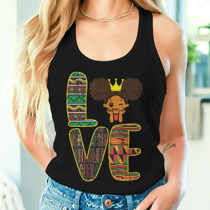 Black History Love Afro Girl African Pride Kid Toddler Youth Women Tank Top Gifts for Her