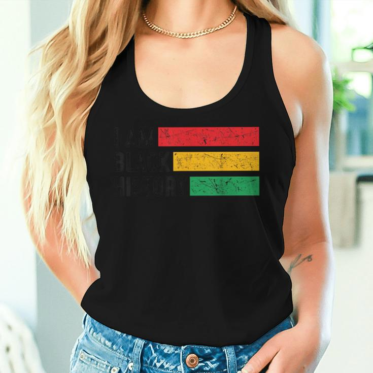 I Am Black History Month Girl Retro Groovy Junenth Women Tank Top Gifts for Her