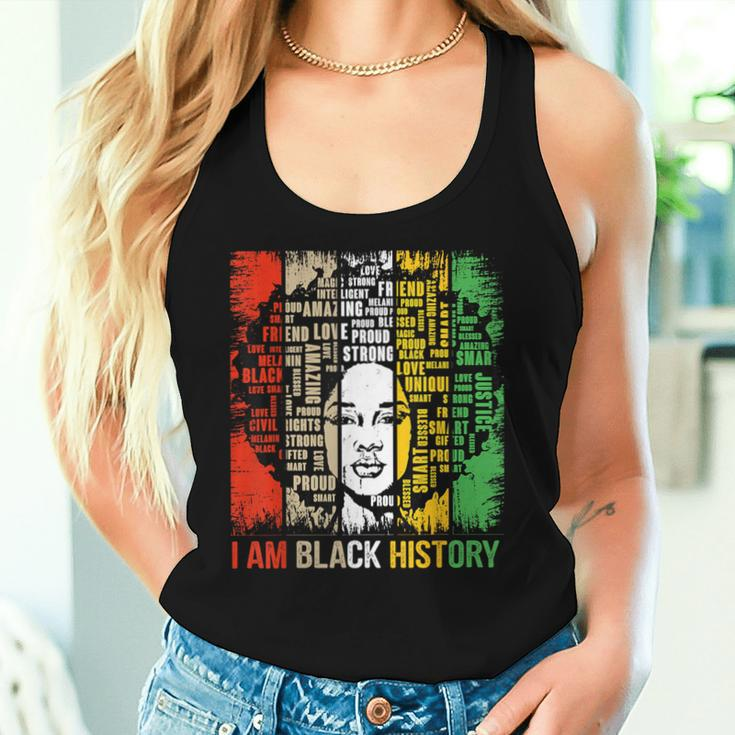 I Am Black History Month Girls Black Queen Melanin Women Tank Top Gifts for Her