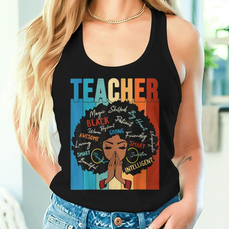 Black History Month Teacher For Girls Women Women Tank Top Gifts for Her