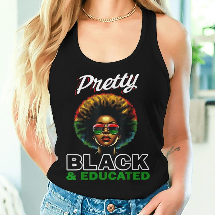 Black HistoryFor Pretty Black And Educated Women Tank Top Gifts for Her