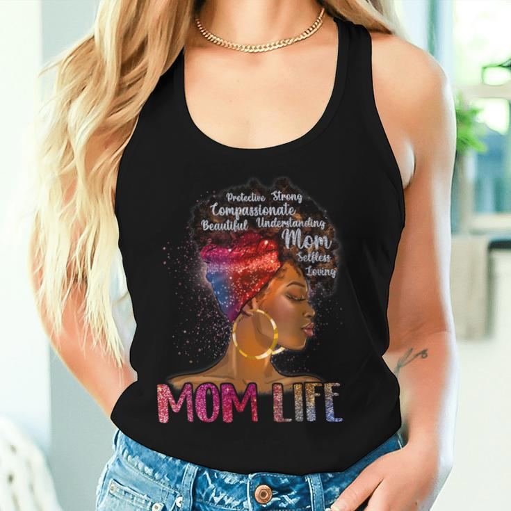 Black Woman Dope Mom Life African American Mother's Day Women Tank Top Gifts for Her