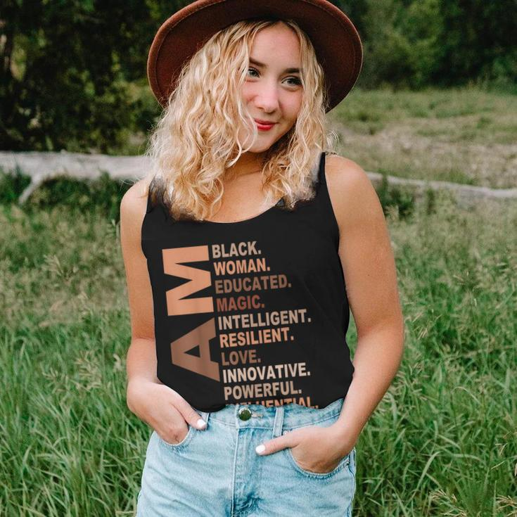 I Am Black Woman Black History Month Unapologetically Women Tank Top Gifts for Her