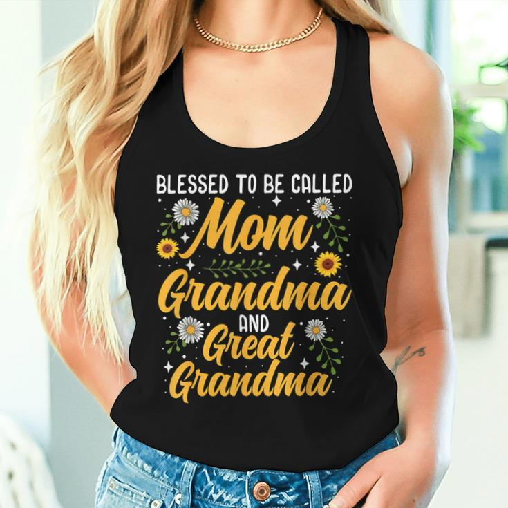 Blessed To Be Called Mom Grandma Great Grandma Mother's Day Women Tank Top Gifts for Her