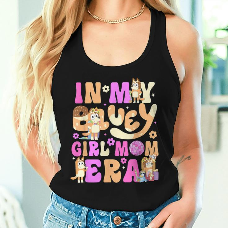 In My Blue Dog Girl Mom Era Front Women Tank Top Gifts for Her