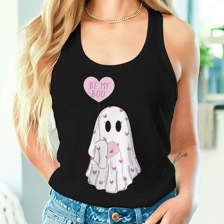 Be My Boo Valentine Cute Heart Ghost Valentine Costume Women Tank Top Gifts for Her