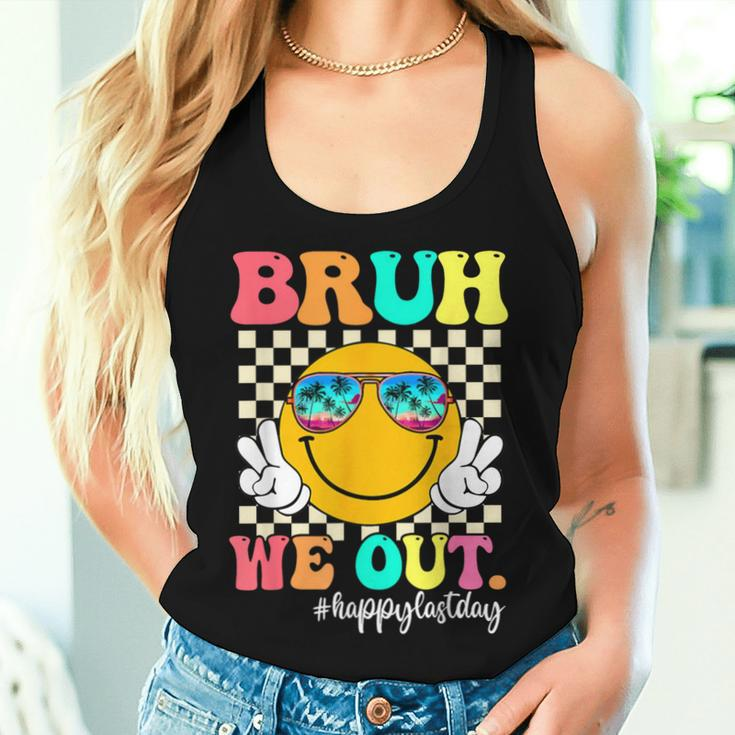 Bruh We Out Teachers Summer Retro Last Day Of School Teacher Women Tank Top Gifts for Her